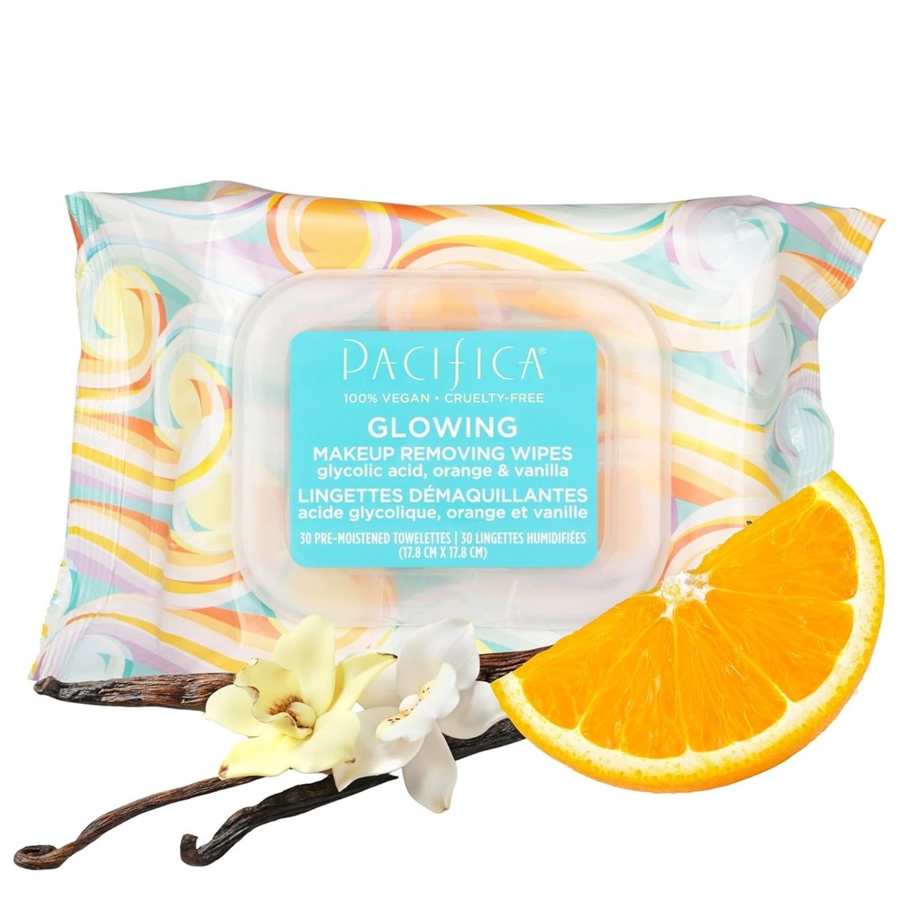 Pacifica Makeup Remover Face Wipes 30ct, Daily Cleansing & Exfoliating