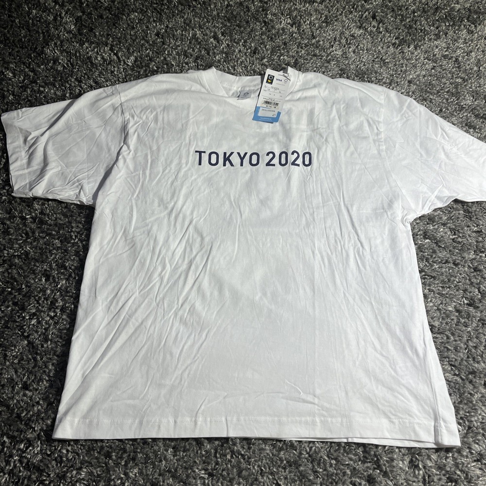 NWT Tokyo 2020 Official Olympic T-Shirt Unisex 4L White Size XXL