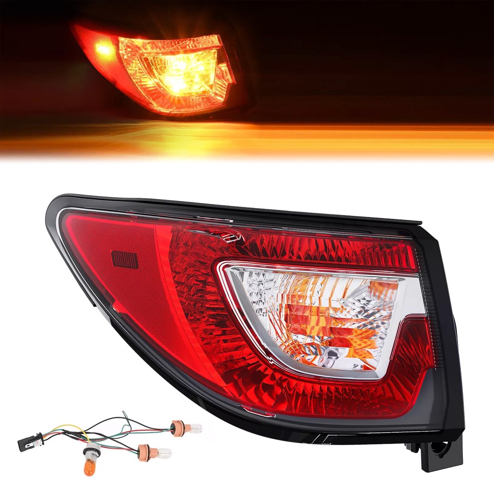 Tail Light Fit For Chevrolet Traverse 2013-2017 Left Driver Side Halogen W/Bulb