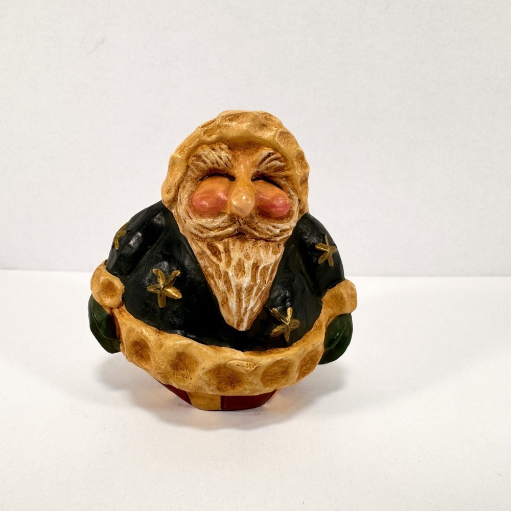 Enesco Lefever Santa Figurine Folk Art Christmas Holiday Decor Old World Santa
