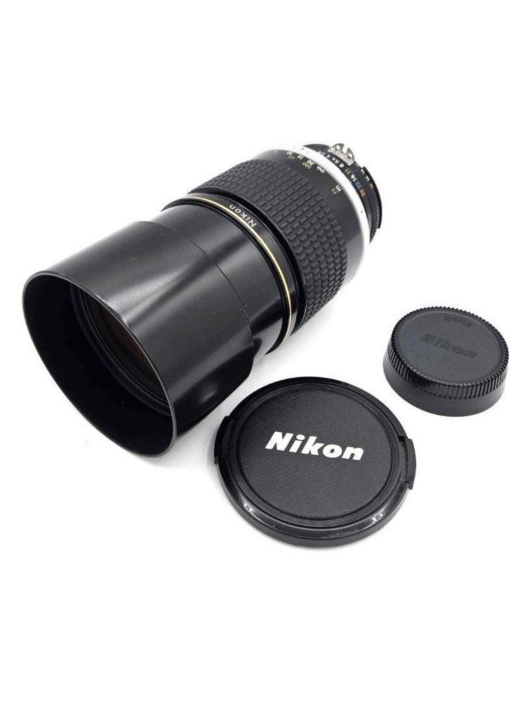 Nikon AF NIKKOR ED 180mm f/2.8S F-Mount Prime Lens with Caps Clean Optics Used