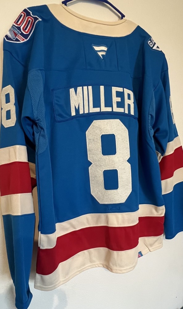 New York Rangers #8 J.T. Miller Centennial 2025 Stitched Limited Jersey 2XL