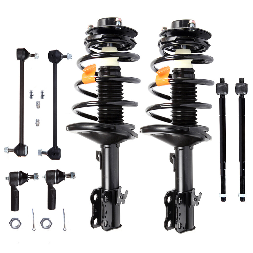 1997-2001 Toyota Solara Camry 2.2L 2.4L Front Suspension Kit with Struts Sway Bars Tie Rods