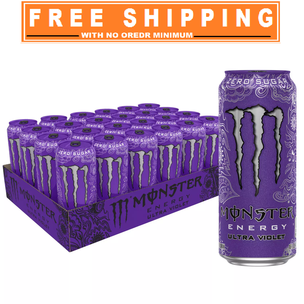 Monster Energy Ultra Violet Sugar Free Energy Drink 16 fl. oz., 24 pk.