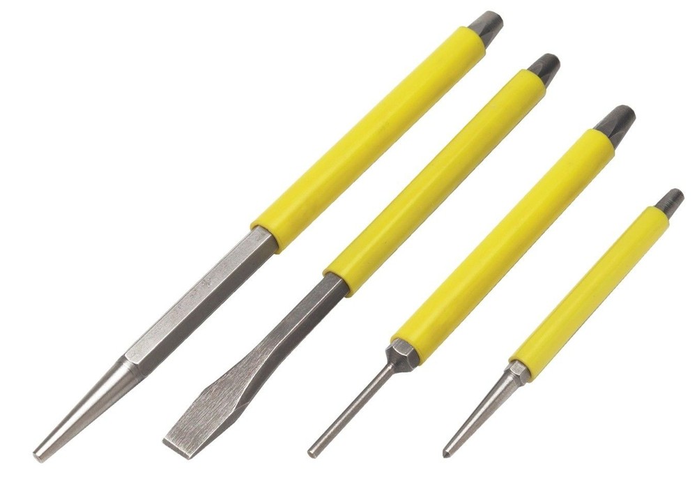 Performance Tool W753 4 Piece Punch & Chisel Set