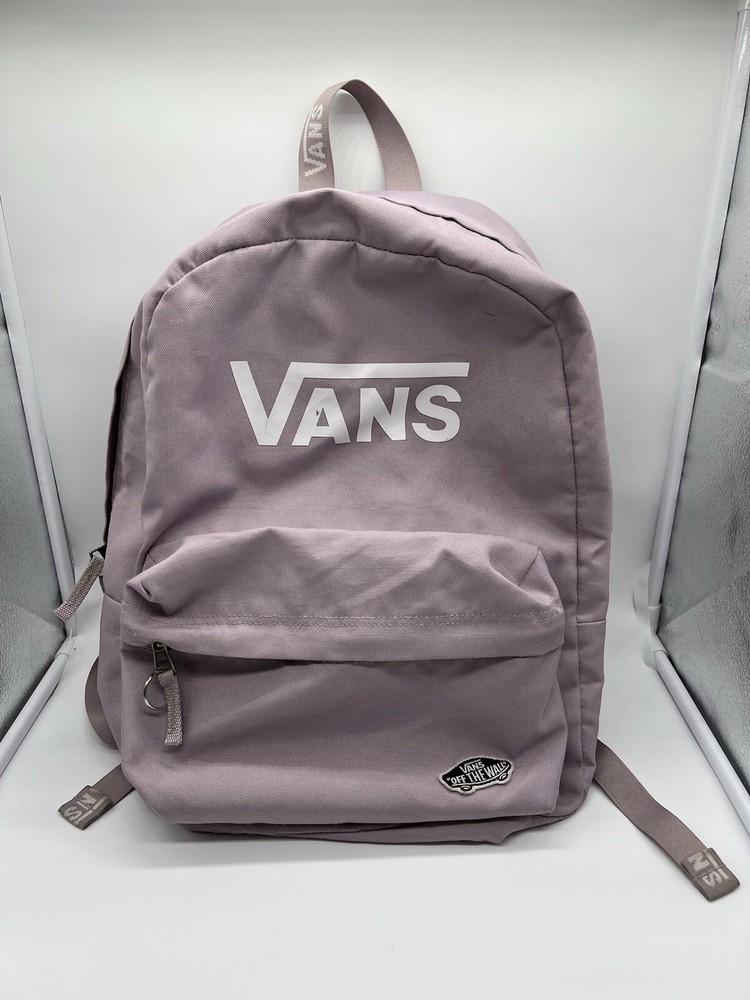 Vans Off The Wall Pink Logo Backpack Fair Used Condition  