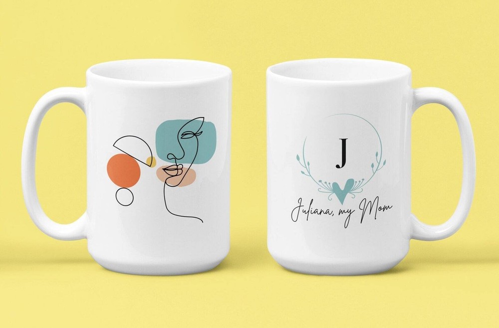 Minimalist Custom Mug For Mom! Personalized Mother's Day Gift Of Beautiful Aesth