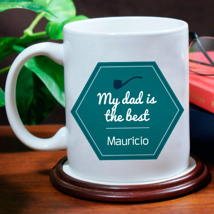 My Dad Is The Best Father's Day Mug Personalized Dad Coffee Mug From Kids