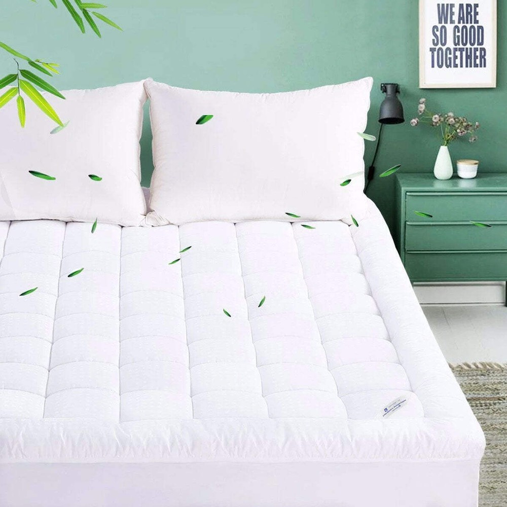NNEDSZ Shangri La 1000GSM Cooling Bamboo Mattress Topper Single - 5-Star Luxury