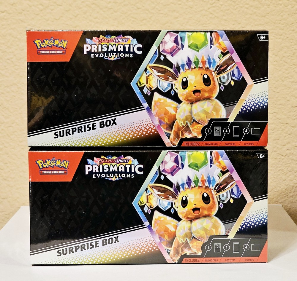 Pokemon TCG Scarlet & Violet Prismatic Evolutions Surprise Box (Lot Of 2)