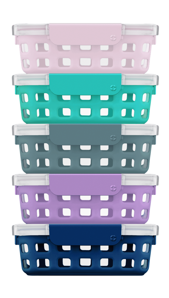 Ello Glass 3.4 Cup 27 Oz Meal Prep Container Set of 10 Pieces  