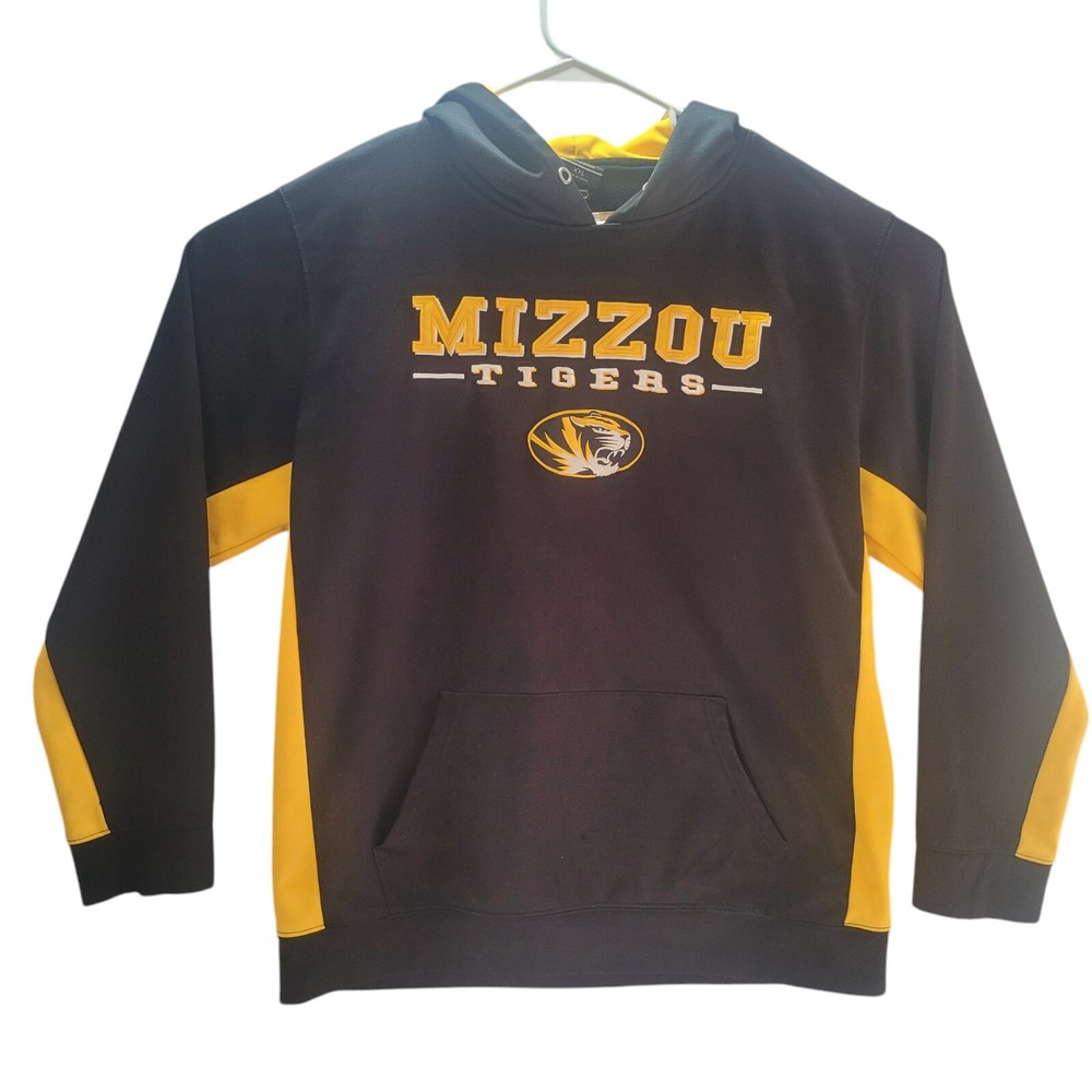 Mizzou Tigers Hoodie Mens XXL NCAA Pullover Sweatshirt Black Colosseum Read