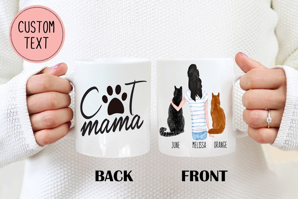 Custom Cat Mom Mug Cat Mother Mug Cat Mom Gift Cat Lover Gift Cat Mama Mug Cat