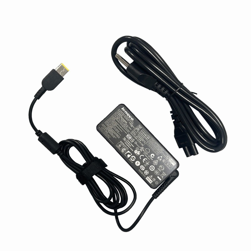 Genuine 45W USB AC Adapter Laptop Charger For Lenovo Thinkpad Square Slim Tip