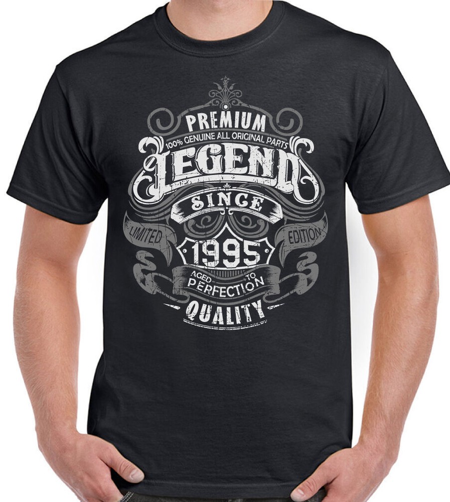 29th Birthday T-Shirt 1995 Mens Funny 29 Year Old Top Premium Legend Since