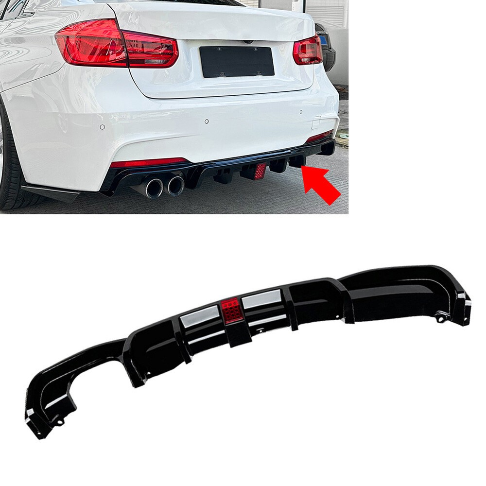 US Rear Bumper Spoiler Lip Glossy Black For BMW 3 Series F30 F31 M Sport 2012-19