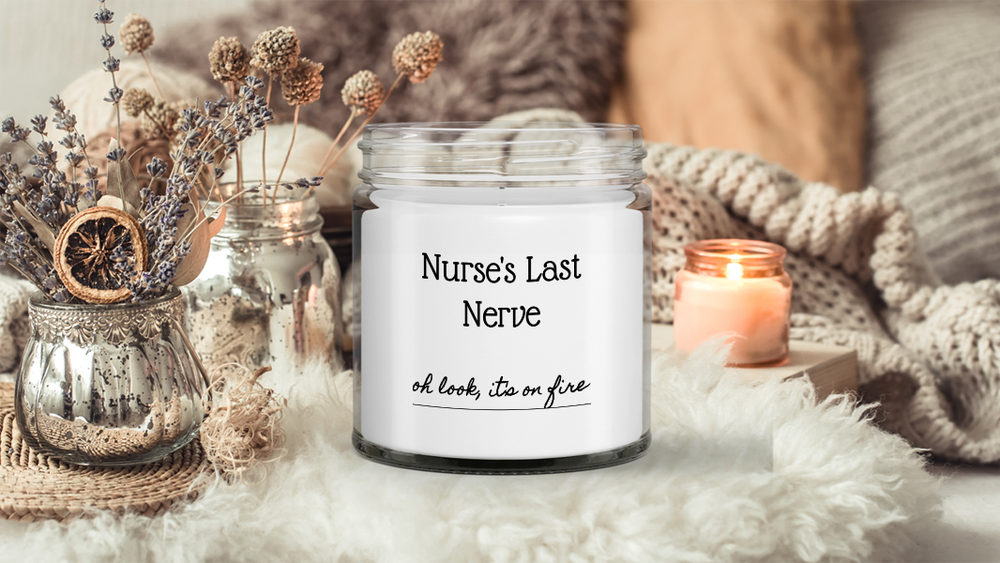 Gift for nurse, funny candle
