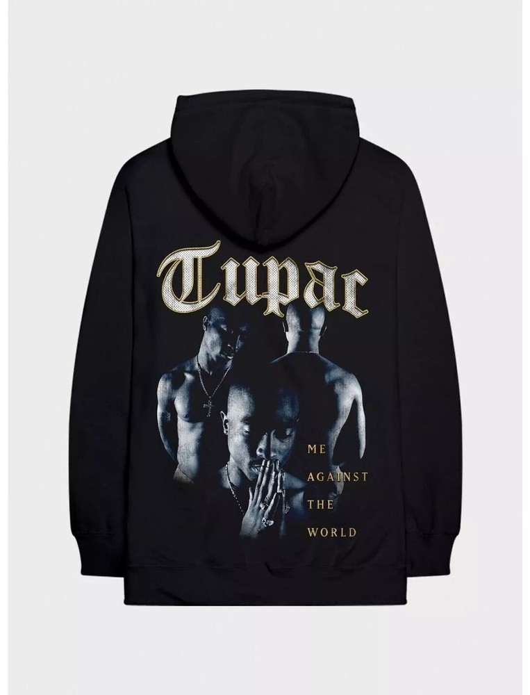 Tupac Mens Me Against the World Pullover Hoodie Sweatshirt Rap Shakur 2Pac.webp