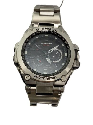 CASIO Analog Stainless Steel Wristwatch Black Silver SS mtg s1000d