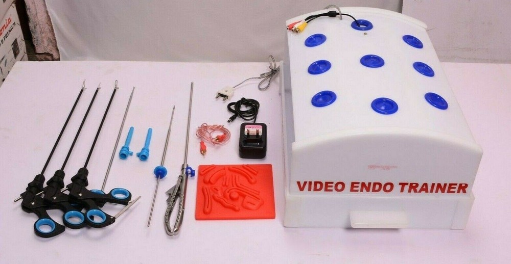 Laparoscopic Trainer Box with HD Camera and Grasper Tools for Surgical Simulation