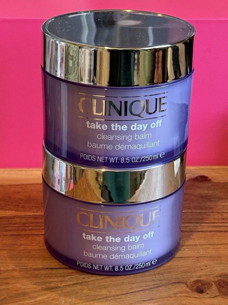2x Clinique Take The Day Off Cleansing Balm 8.5 Oz /250ml Each Jumbo Duo