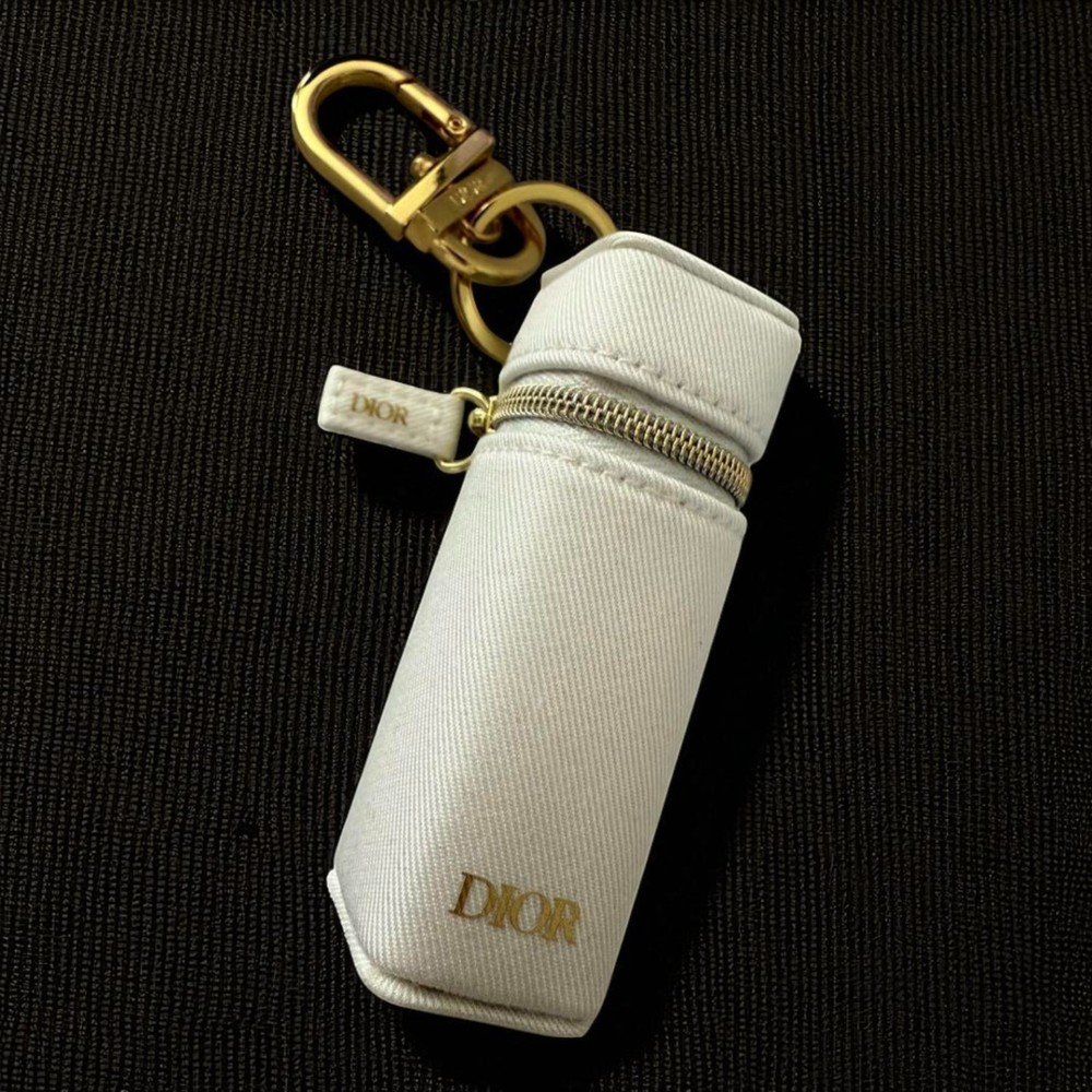 Christian Dior White Portable Lipstick Case Makeup Organizer