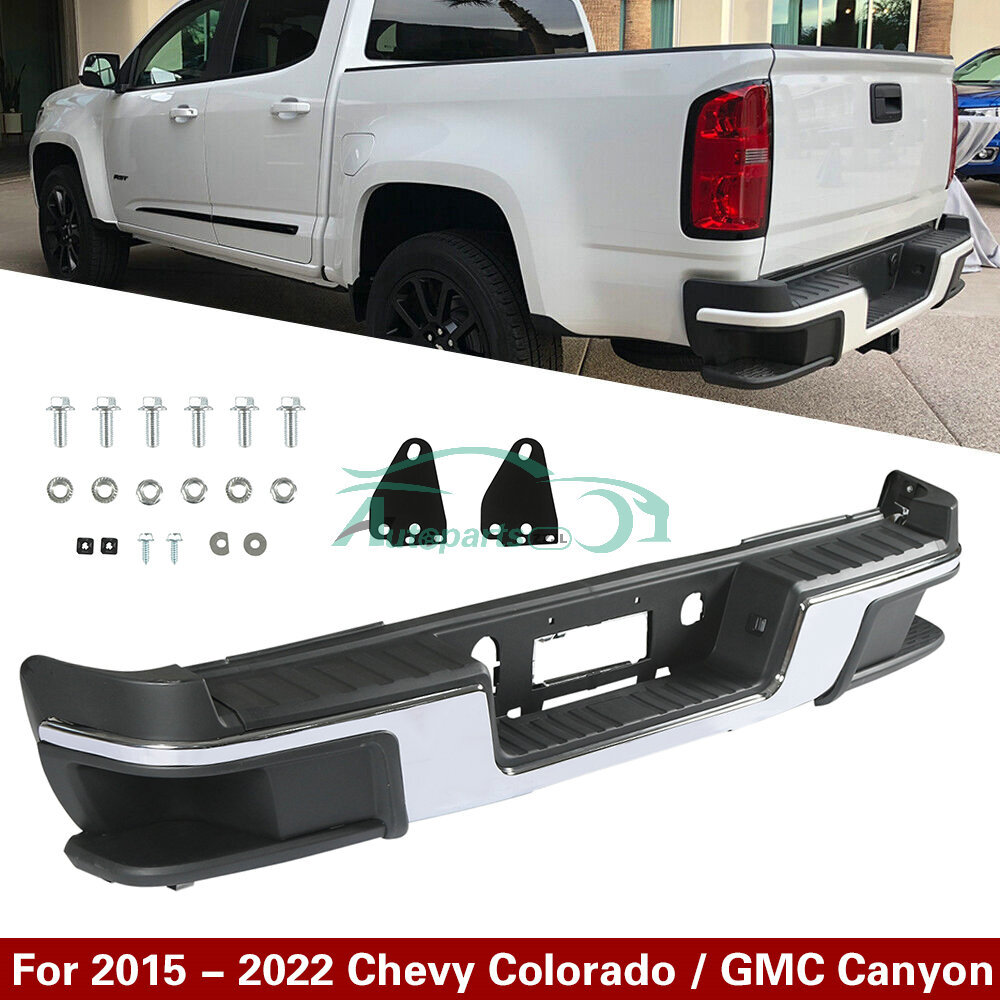 Chrome Rear Step Bumper Assembly Fits 2015-2022 Chevy Colorado GMC Canyon TX