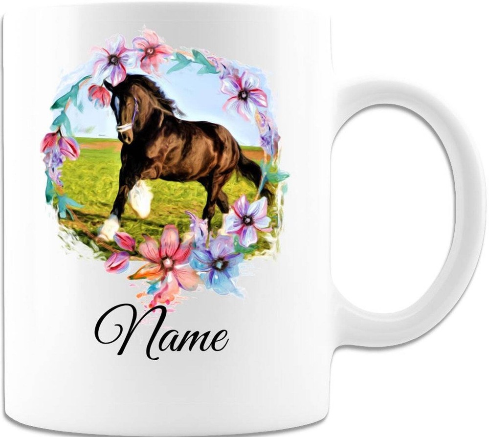 Personalized Horse Coffee Mug for Women – Unique Equestrian Cup