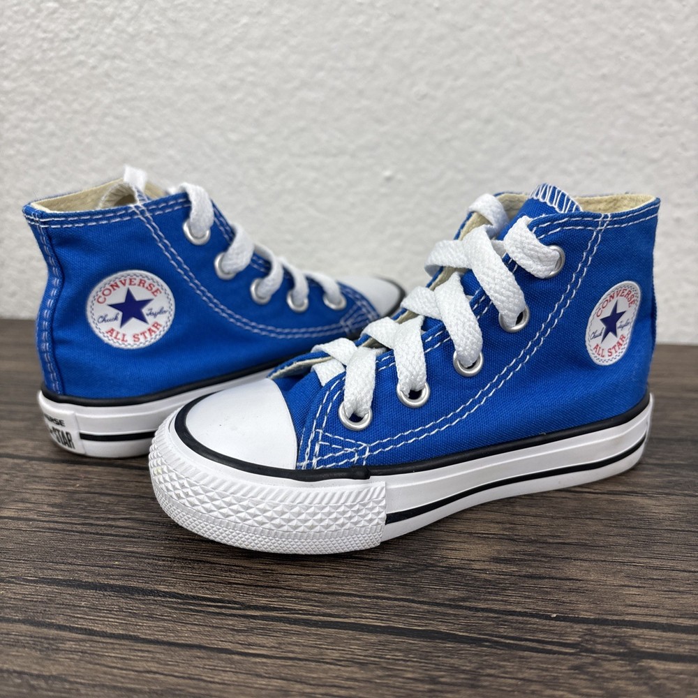 Converse Chuck Taylor All Star Kids High Top Shoes Toddler Size 5 Blue Sneakers