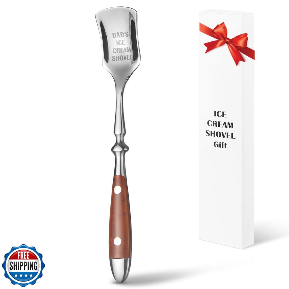 Funny Fathers Day Gift Dad’s Ice Cream Shovel Cute Birthday Present for Dad-image