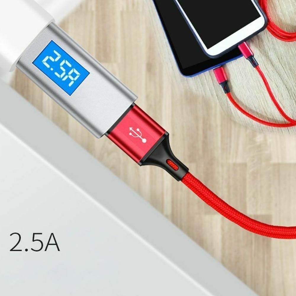 USB 2.0 Type A Male to Dual USB C Male Splitter Fast Charging Adapter J8U5