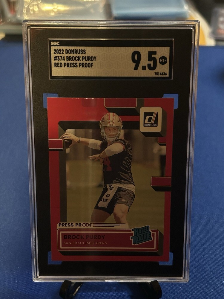 2022 Donruss Brock Purdy Press Proof Rated Rookie SGC 9.5