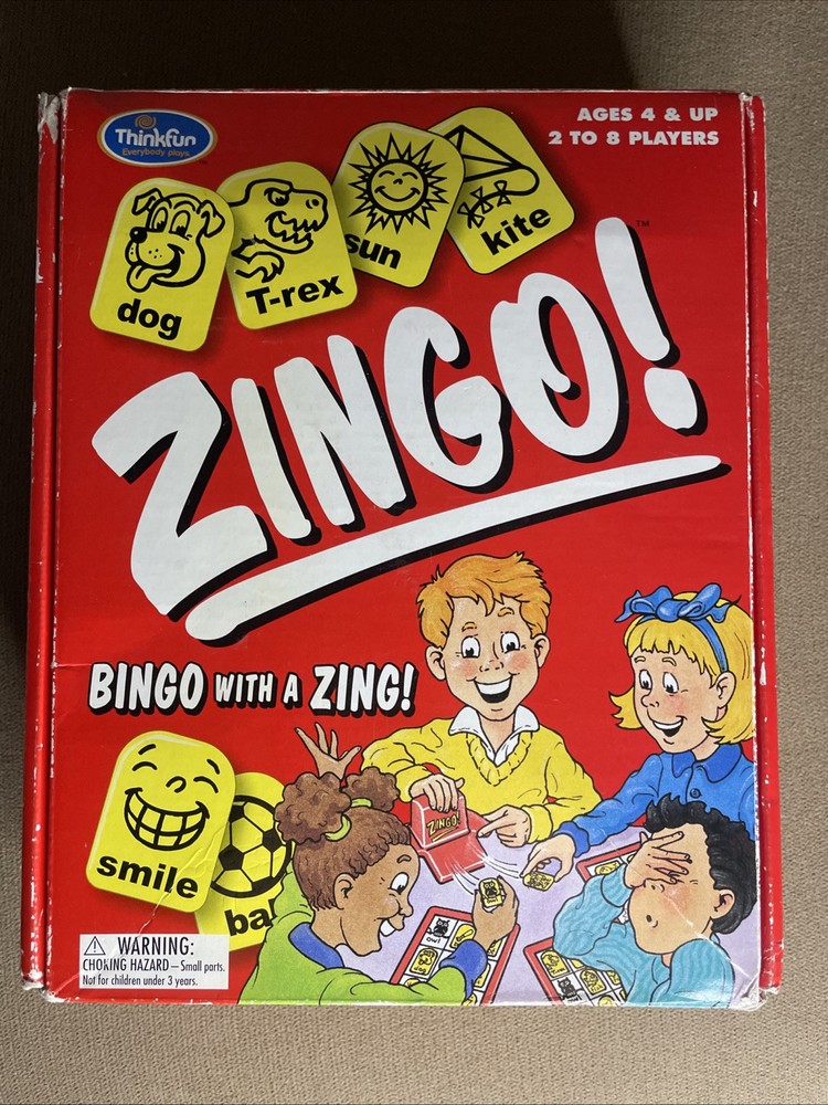 2002 Thinkfun Zingo Bingo Learning Game for Kids Ages 4 and Up