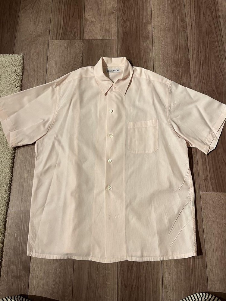 WACKO MARIA Guilty Parties Short Sleeve T-Shirt in Light Pink