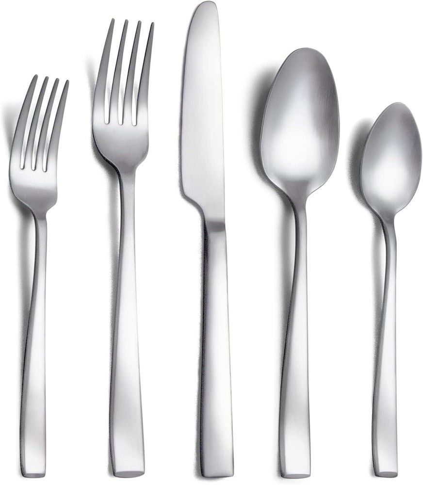 40-Piece Stainless Steel Silverware Set for 8, Premium Cutlery Service