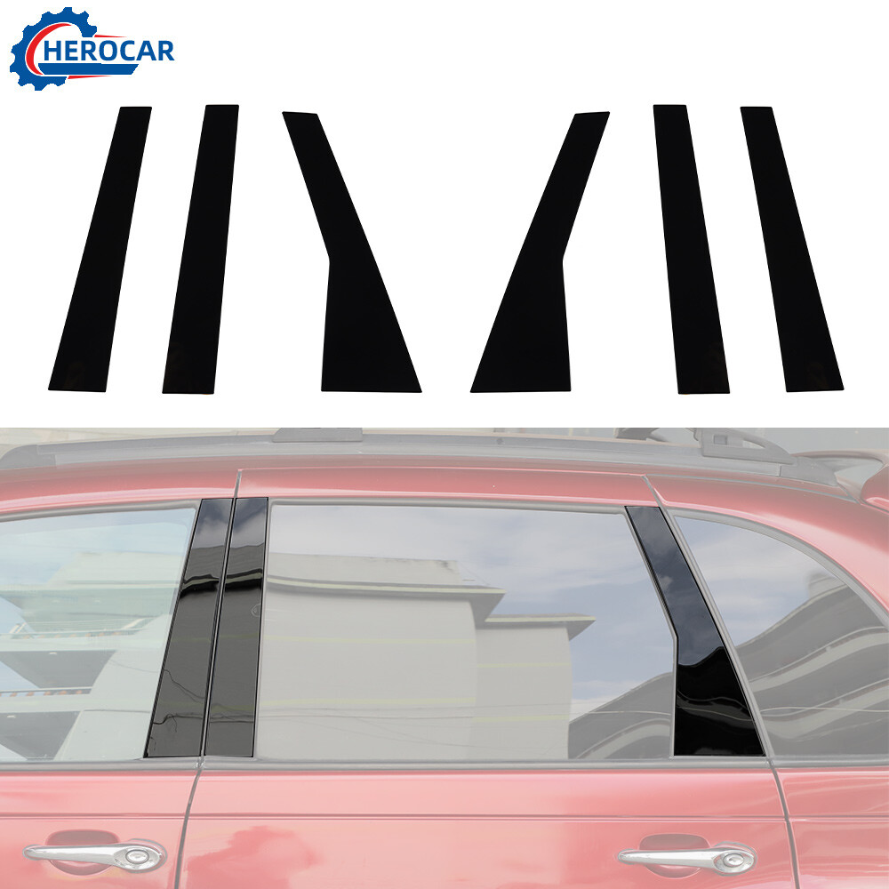 6Pc Exterior Window B Pillar Post Trim For Chrysler PT Cruiser 05-11 Accessories