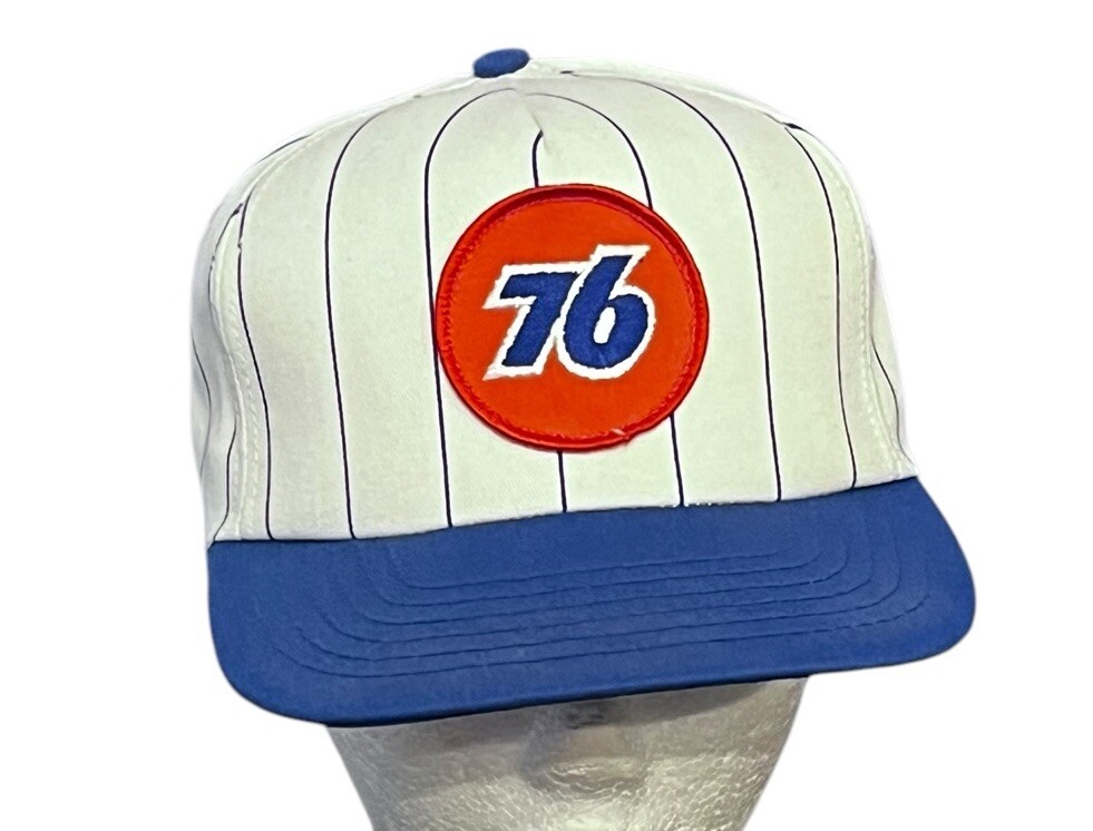 Vintage 76 Unocal Hat Snapback Pinstripes Patch Stylemaster Gas Auto Made USA
