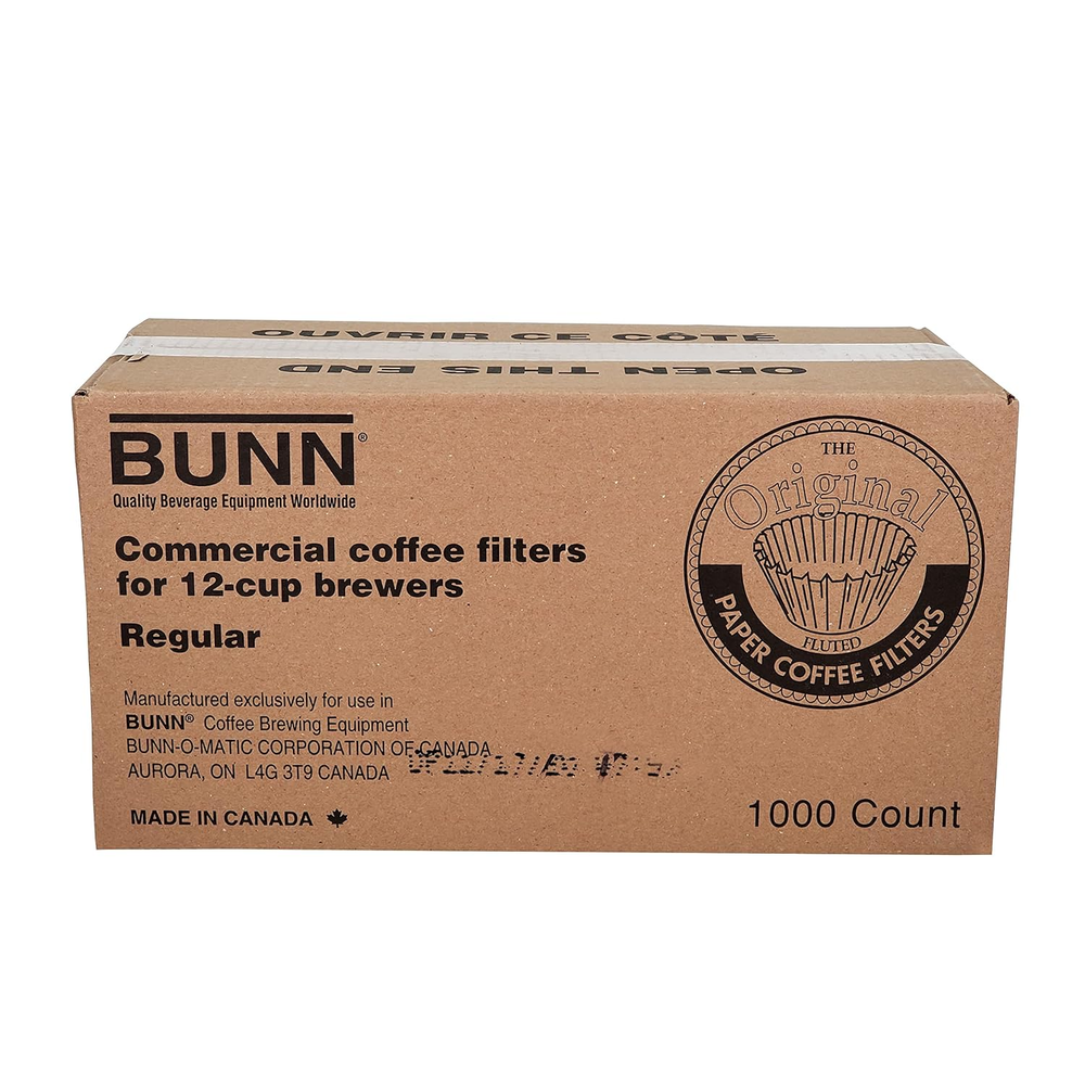 12-Cup Commercial Coffee Filters 1000ct for Large Brewers 20115.0000