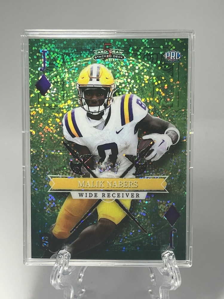 2023 Wild Card Five Card Draw Malik Nabers 2/3 Rookie Card PRC Giants WR
