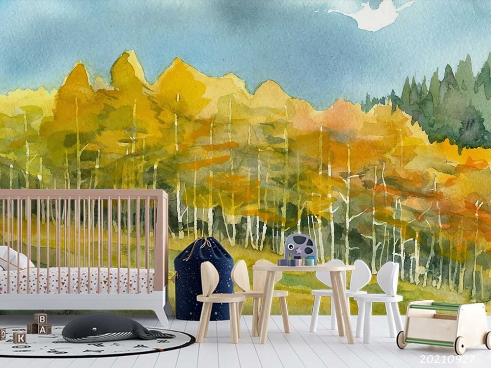 3D Forest Landscape Oil Painting Wall Murals Wallpaper Murals Wall Sticker 101