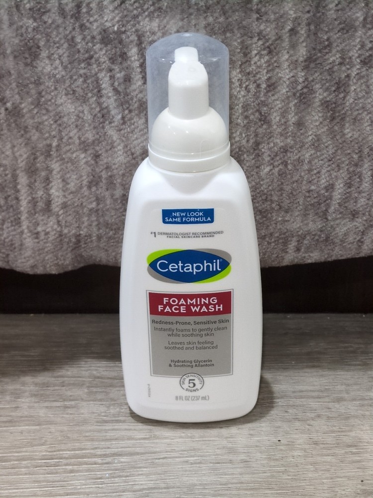 CETAPHIL Redness Relieving Foaming Face Wash for Sensitive Skin 8 Fl Oz