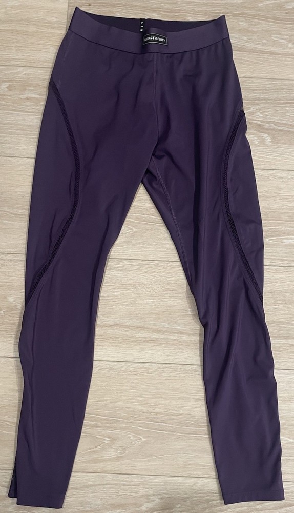 Savage x Fenty Leggings Women’s M Medium High Waist Purple Stretch Athletic