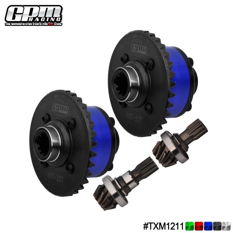 GPM Carbon Steel +7075 Alloy （F & R） Complete Diffs TRAXXAS 1/5 X-Maxx 1/6 XRT