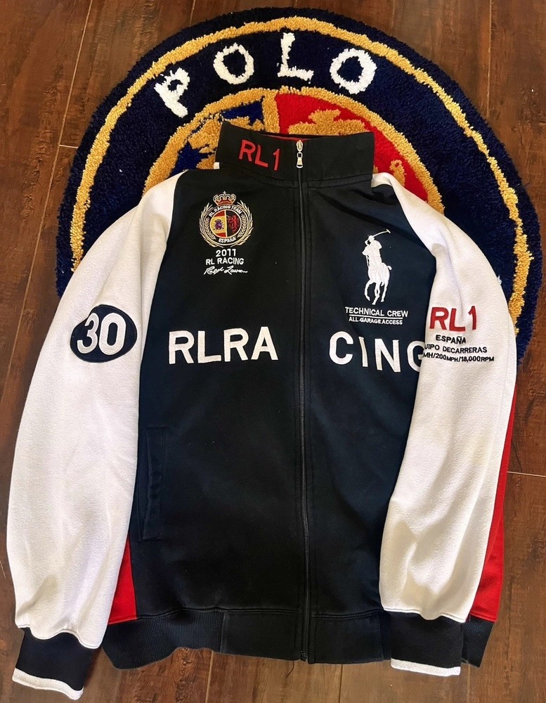 VTG Rare Big Pony Polo Ralph Lauren Spain España Racing Team Jacket Mens XXL