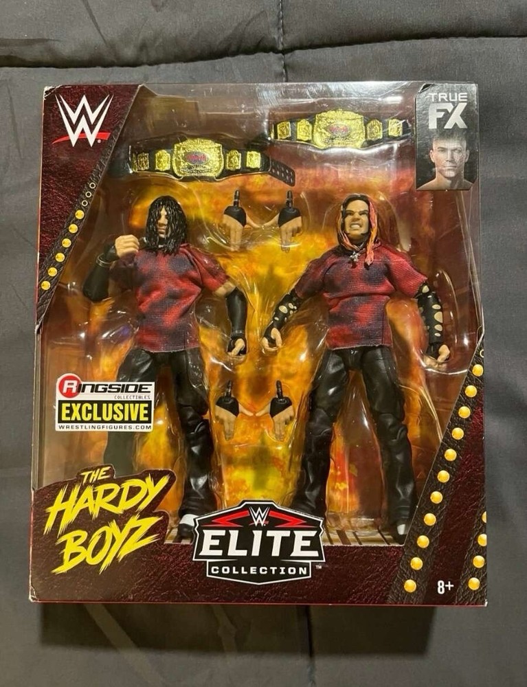 WWE Elite Ringside Exclusive 2-pack The Hardy Boyz Brood Rare Mattel