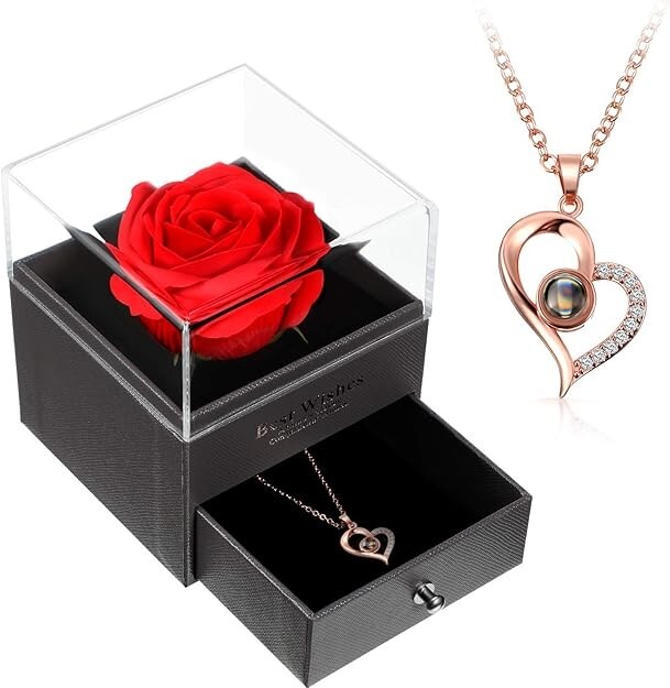 Valentines Day Gift For Girlfriend Her Women Girl Ladies Wife Pendant Necklaces-image
