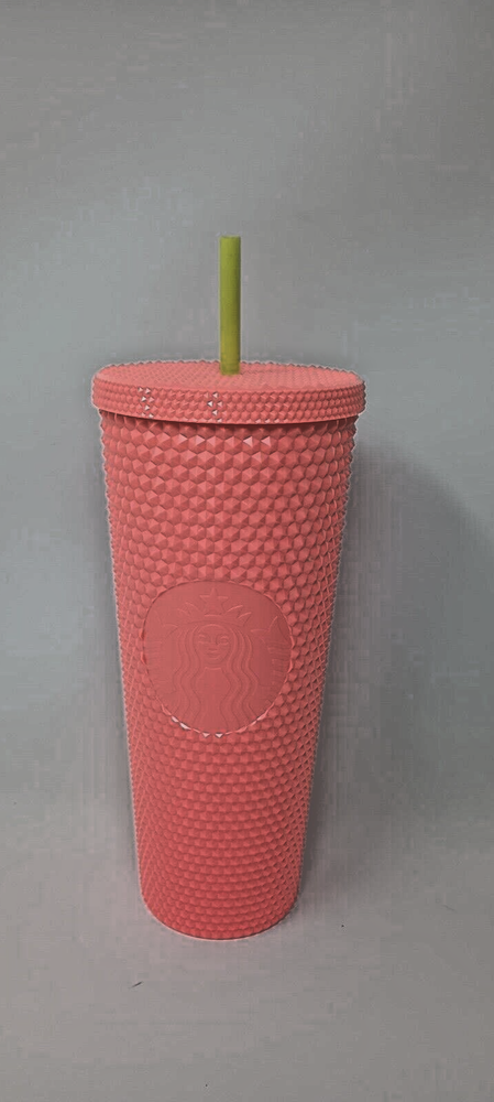 Starbucks 24oz Studded Dragon Tumbler Hot Pink Summer 2022 Fruit Design