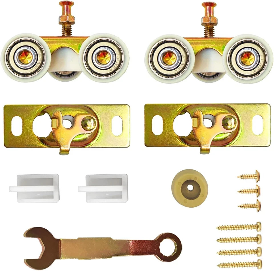 2 Pack Sliding Pocket Door Frame Rollers Top Hanger Wheels