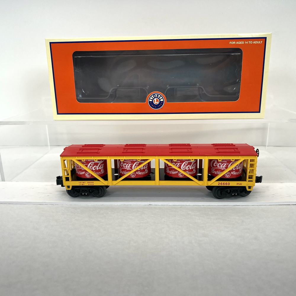 Lionel O Gauge Coca-Cola Vat Car 6-26660 Coke Train Model