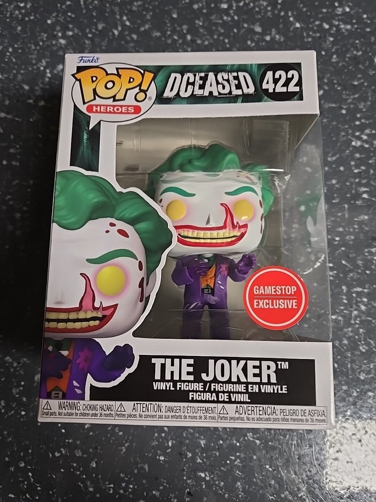 Funko Pop! The Joker DCeased #422 Bloody Chase Halloween GameStop W/ Protector